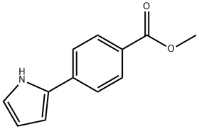 Benzoic acid, 4-(1H-pyrrol-2-yl)-, methyl ester Structure