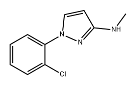 1H-Pyrazol-3-amine, 1-(2-chlorophenyl)-N-methyl- Structure