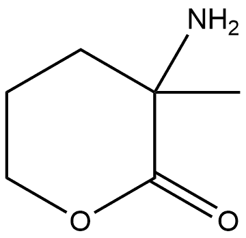 3-amino-3-methyltetrahydro-2H-pyran-2-one Structure