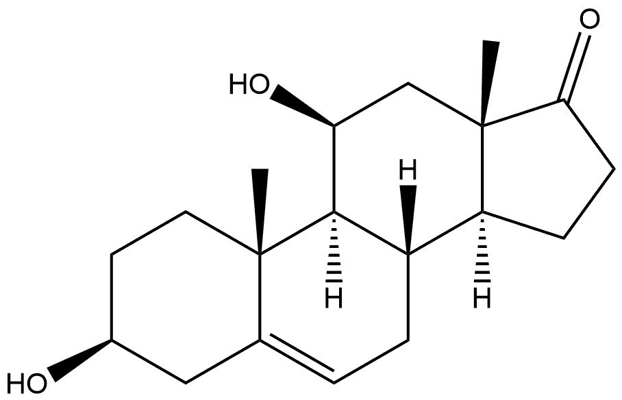 Androst-5-en-17-one, 3,11-dihydroxy-, (3β,11β)- Structure