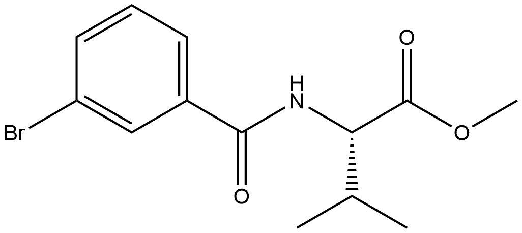 N-(3-Bromobenzoyl)-L-valine methyl ester Structure