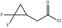Cyclopropaneacetyl chloride, 2,2-difluoro- Structure