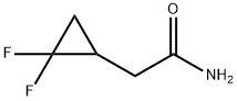 Cyclopropaneacetamide, 2,2-difluoro- Structure