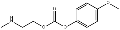 Carbonic acid 4-methoxyphenyl 2-methylaminoethyl ester Structure