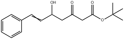 6-Heptenoic acid, 5-hydroxy-3-oxo-7-phenyl-, 1,1-dimethylethyl ester Structure