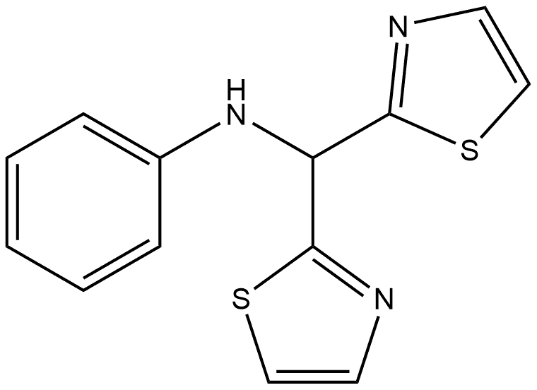 2-Thiazolemethanamine, N-phenyl-α-2-thiazolyl- Structure