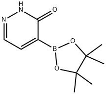 3(2H)-Pyridazinone, 4-(4,4,5,5-tetramethyl-1,3,2-dioxaborolan-2-yl)- Structure