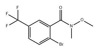 Benzamide, 2-bromo-N-methoxy-N-methyl-5-(trifluoromethyl)- 구조식 이미지