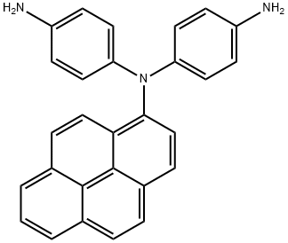 1,4-Benzenediamine, N1-(4-aminophenyl)-N1-1-pyrenyl- Structure