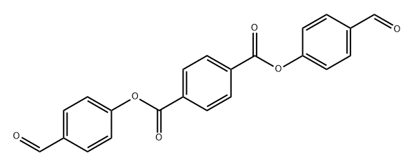 1,4-Benzenedicarboxylic acid, 1,4-bis(4-formylphenyl) ester Structure