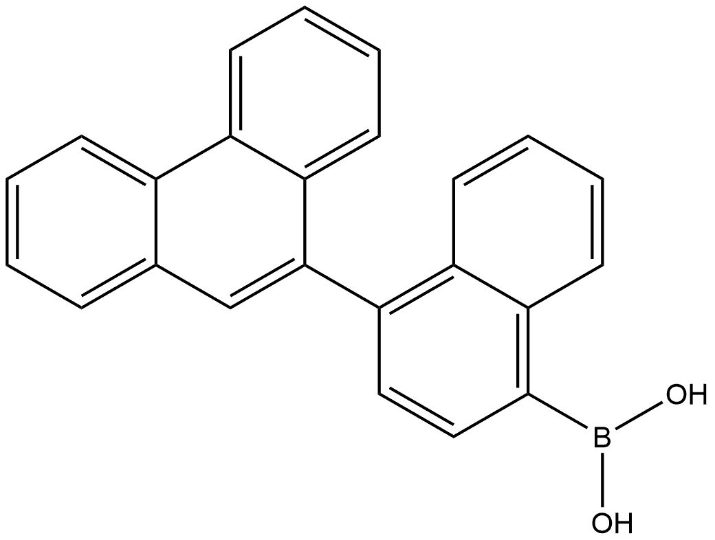 B-[4-(9-Phenanthrenyl)-1-naphthalenyl]boronic acid Structure