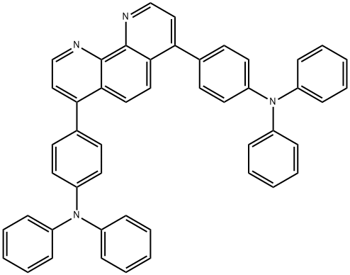 Benzenamine, 4,4'-(1,10-phenanthroline-4,7-diyl)bis[N,N-diphenyl- Structure