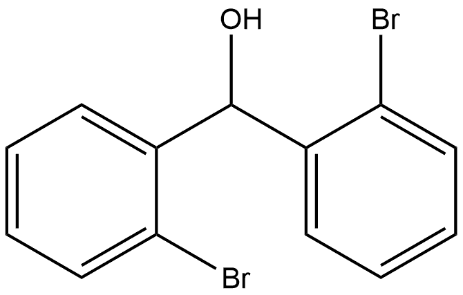 Benzenemethanol, 2-bromo-α-(2-bromophenyl)- Structure