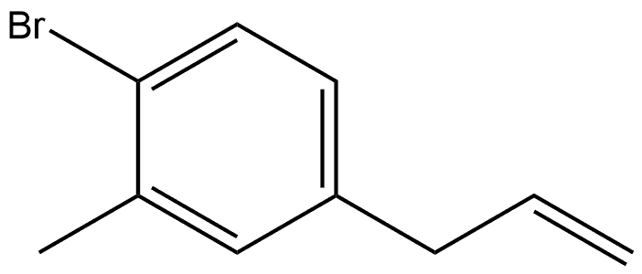 1-Bromo-2-methyl-4-(2-propen-1-yl)benzene Structure