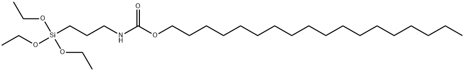 Octadecyl (3-(triethoxysilyl)propyl)carbamate Structure
