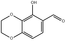 1,4-Benzodioxin-6-carboxaldehyde, 2,3-dihydro-5-hydroxy- Structure