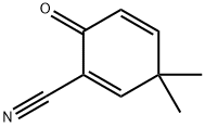 1,4-Cyclohexadiene-1-carbonitrile, 3,3-dimethyl-6-oxo- Structure