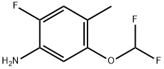 Benzenamine, 5-(difluoromethoxy)-2-fluoro-4-methyl- Structure