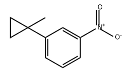 Benzene, 1-(1-methylcyclopropyl)-3-nitro- Structure