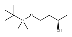 2-Butanol, 4-[[(1,1-dimethylethyl)dimethylsilyl]oxy]-, (2S)- 구조식 이미지