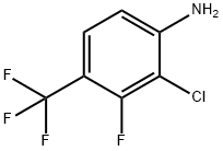 2-Chloro-3-fluoro-4-(trifluoromethyl)aniline 구조식 이미지