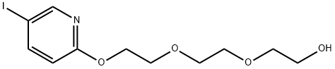 Ethanol, 2-[2-[2-[(5-iodo-2-pyridinyl)oxy]ethoxy]ethoxy]- Structure