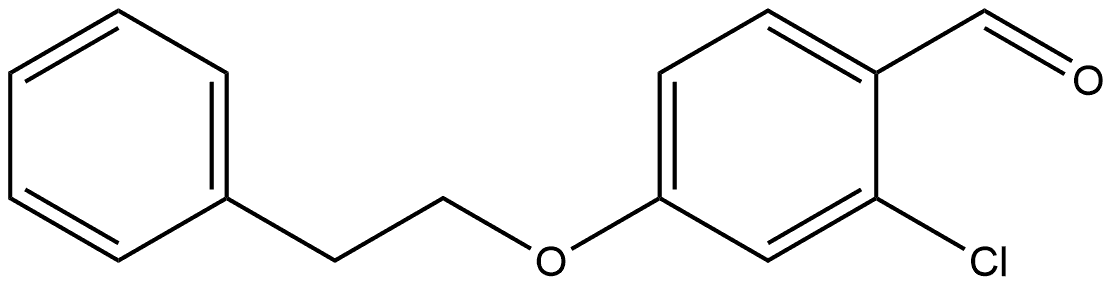 2-Chloro-4-(2-phenylethoxy)benzaldehyde Structure