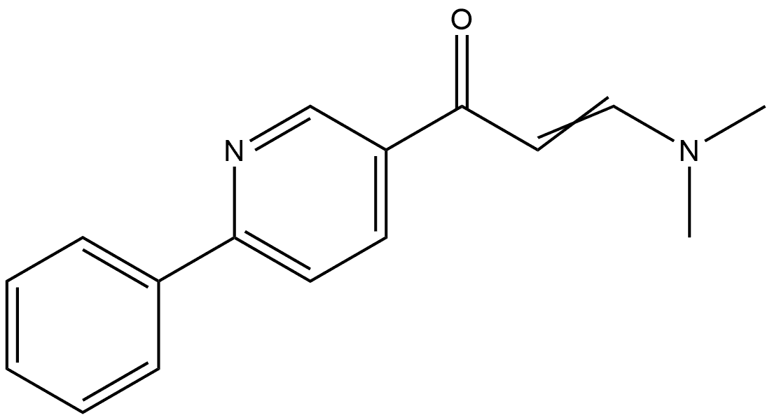 3-(Dimethylamino)-1-(6-phenyl-3-pyridinyl)-2-propen-1-one 구조식 이미지