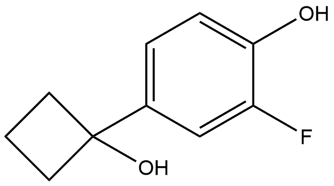 2-fluoro-4-(1-hydroxycyclobutyl)phenol 구조식 이미지