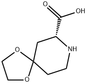 (R)-1,4-dioxa-8-azaspiro[4.5]decane-7-carboxylic acid Structure