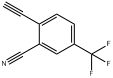 Benzonitrile, 2-ethynyl-5-(trifluoromethyl)- 구조식 이미지