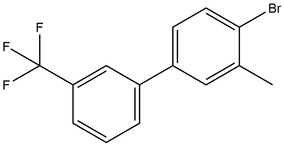 4-Bromo-3-methyl-3'-(trifluoromethyl)-1,1'-biphenyl 구조식 이미지