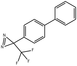 3H-Diazirine, 3-[1,1'-biphenyl]-4-yl-3-(trifluoromethyl)- Structure