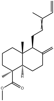 (1S,8aα)-1,4aβ-Dimethyl-5β-(3-methyl-2,4-pentadienyl)-6-methylenedecalin-1β-carboxylic acid methyl ester 구조식 이미지