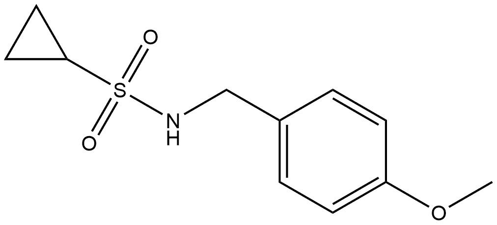 N-[(4-Methoxyphenyl)methyl]cyclopropanesulfonamide 구조식 이미지