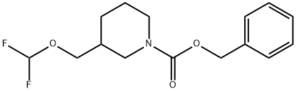 benzyl 3-[(difluoromethoxy)methyl]piperidine-1-carboxylate Structure
