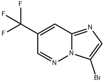 Imidazo[1,2-b]pyridazine, 3-bromo-7-(trifluoromethyl)- Structure