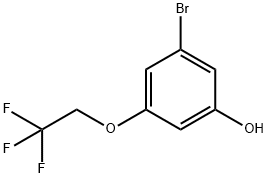 3-Bromo-5-(2,2,2-trifluoroethoxy)phenol Structure