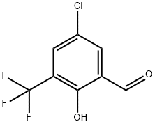 5-Chloro-2-hydroxy-3-(trifluoromethyl)benzaldehyde Structure