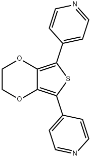 Pyridine, 4,4'-(2,3-dihydrothieno[3,4-b]-1,4-dioxin-5,7-diyl)bis- Structure