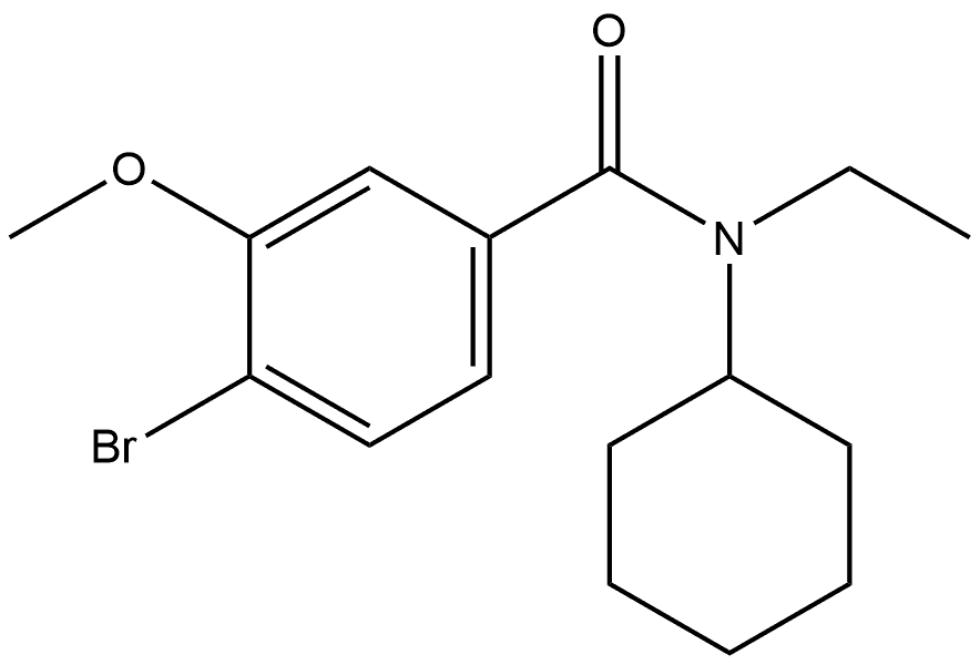 4-Bromo-N-cyclohexyl-N-ethyl-3-methoxybenzamide Structure
