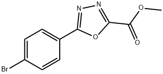 Methyl 5-(4-bromophenyl)-1,3,4-oxadiazole-2-carboxylate Structure