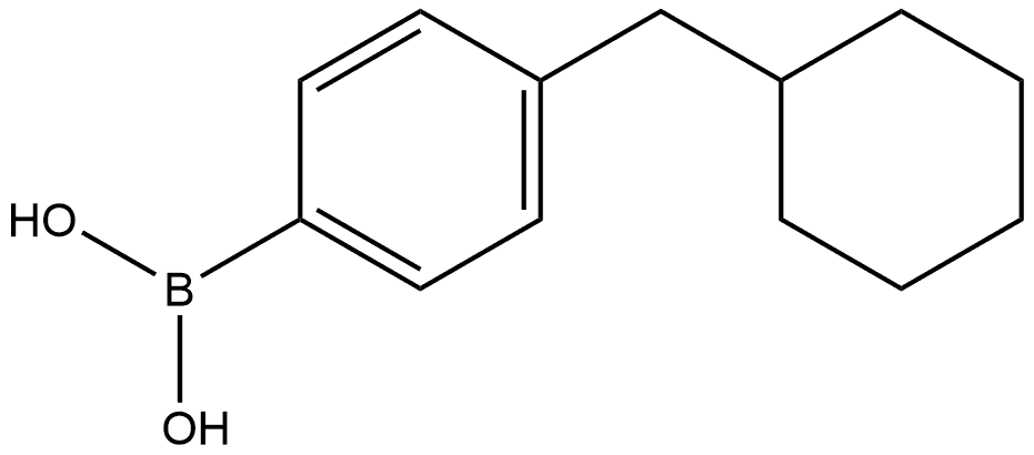 B-[4-(Cyclohexylmethyl)phenyl]boronic acid Structure