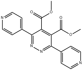 4,5-Pyridazinedicarboxylic acid, 3,6-di-4-pyridinyl-, 4,5-dimethyl ester 구조식 이미지