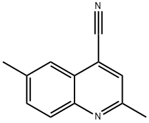 4-Quinolinecarbonitrile, 2,6-dimethyl- Structure