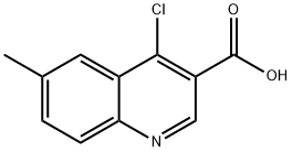 3-Quinolinecarboxylic acid, 4-chloro-6-methyl- Structure