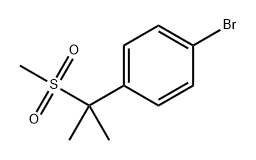 Benzene, 1-bromo-4-[1-methyl-1-(methylsulfonyl)ethyl]- Structure