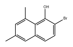1-Naphthalenol, 2-bromo-6,8-dimethyl- Structure