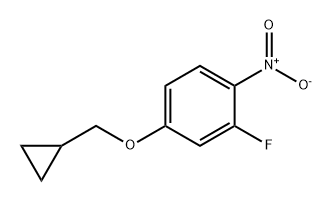 Benzene, 4-(cyclopropylmethoxy)-2-fluoro-1-nitro- Structure