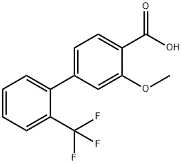 2-Methoxy-4-(2-trifluoromethylphenyl)benzoic acid Structure